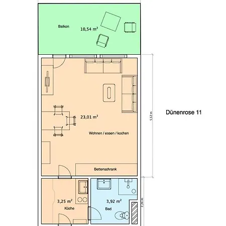 דירה Duenenrose Whg 11 נורדרני